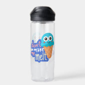 Laat me geen ijs smelten waterfles (Achterkant)