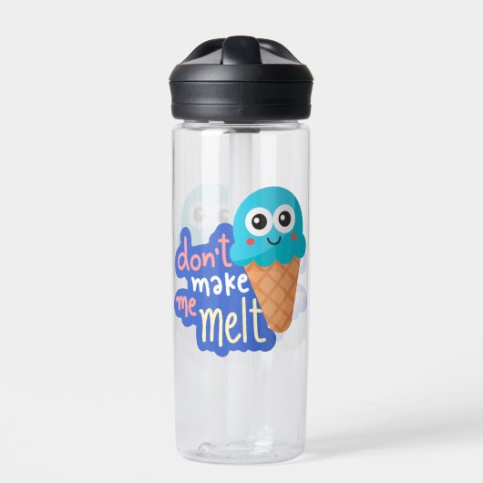 Laat me geen ijs smelten waterfles (Voorkant)