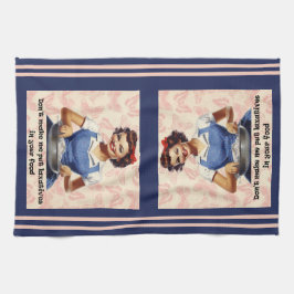 Laat me geen laxeermiddelen in je keukendoek doen theedoek