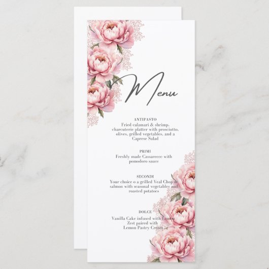 Laat me geen menu's blozen (Voorkant / Achterkant)