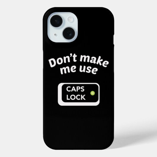 Laat me geen PETTEN LOCK gebruiken Case-Mate iPhone Case (Achterkant)