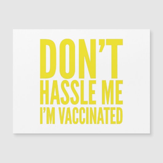 LAAT ME GEMAKKELIJK IKM BEN GEVACCINEERD (Voorkant)