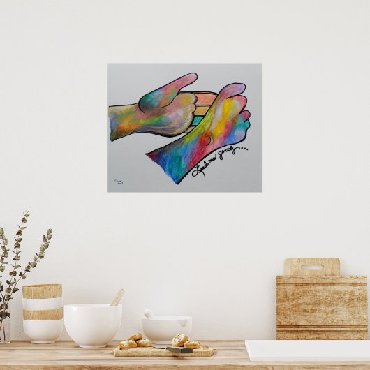 LAAT ME GENOEG. POSTER (Keuken)