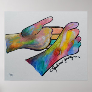 LAAT ME GENOEG. POSTER