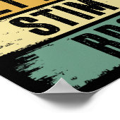 Laat me gewoon even Stim Bro Jongens Mannen Autism Poster (Hoek)