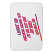 Laat me gewoon vragen mijn vrouw - man grappige Hu Badmat (Voorkant Verticaal)