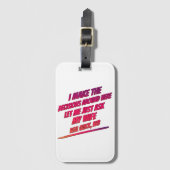 Laat me gewoon vragen mijn vrouw - man grappige Hu Bagagelabel (Voorkant (verticaal))