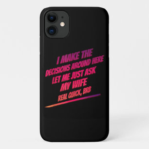 Laat me gewoon vragen mijn vrouw - man grappige Hu Case-Mate iPhone Case