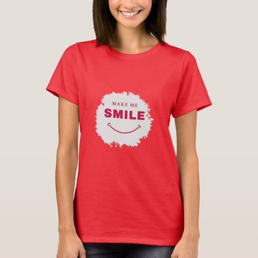 Laat me glimlachen t-shirt (Voorkant)