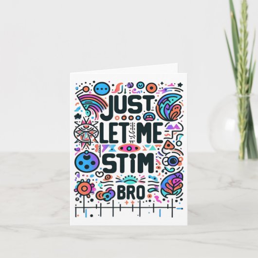 Laat me het bewustzijn van autisme stimuleren kaart (Voorkant)