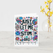 Laat me het bewustzijn van autisme stimuleren kaart (Gele Bloem)