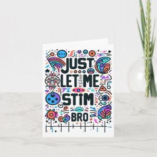 Laat me het bewustzijn van autisme stimuleren kaart