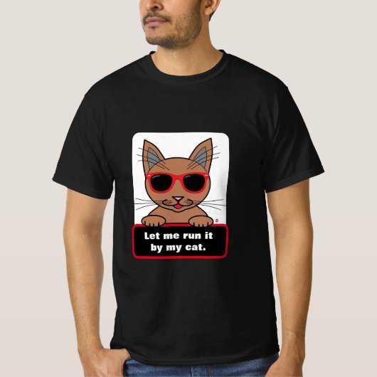 Laat me het door mijn kat schimnij lopen t-shirt (Voorkant)