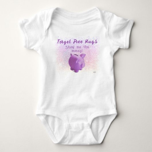 Laat Me Het Geld Baby T-Shirt - HAMbWG (Voorkant)