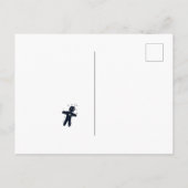 Laat me het niet doen - grappige Voodoo Doll Briefkaart (Achterkant)