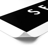 Laat me het praatje doen! Serve in Silence Poster (Hoek)