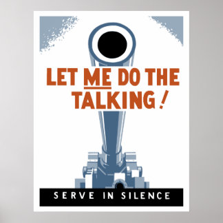 Laat me het praatje doen! Serve in Silence Poster