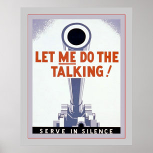 Laat me het praatje doen! Serve in Silence ~ Poster