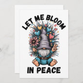 Laat me in vrede bloeien kaart (Voorkant / Achterkant)
