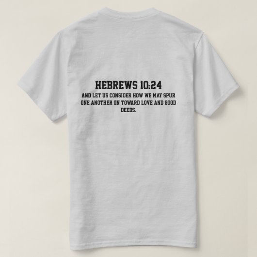 Laat Me Je Aanmoedigen T-Shirt (Design achterkant)
