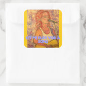 laat me je een lied spelen vierkante sticker (Tas)