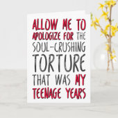 Laat me je excuses aanbieden, Fijne Moederdag Kaart (Gele Bloem)