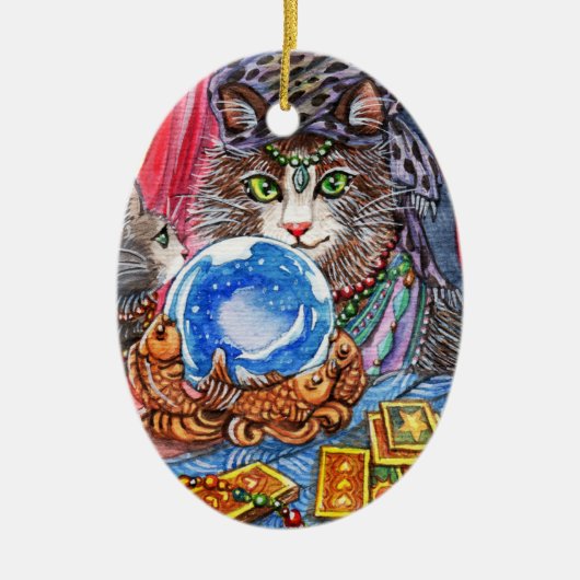 Laat me je fortuin vertellen keramisch ornament (Voorkant)