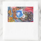 Laat me je fortuin vertellen rechthoekige sticker (Tas)