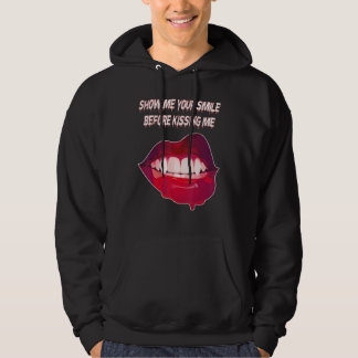 Laat me je glimlach zien voordat je me kust Kusmon Hoodie