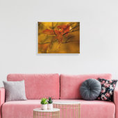Laat me je herfstbladeren in gouden tinten vangen canvas afdruk (Insitu (Woonkamer))