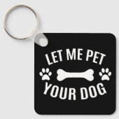 Laat me je hond eten sleutelhanger (Voorkant)