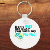 Laat me je in de schoot leggen met mijn flip Flop Sleutelhanger (Voorkant)
