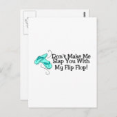 Laat me je in de steek met mijn flip 1 briefkaart (Voorkant / Achterkant)