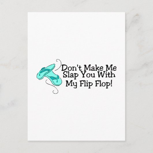 Laat me je in de steek met mijn flip 1 briefkaart (Voorkant)