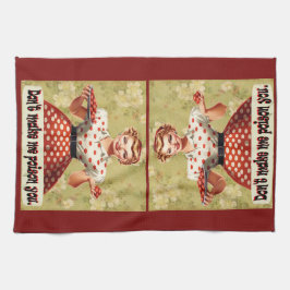 Laat me je keukenhanddoek niet vergiftigen