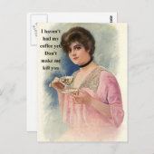 Laat me je niet doden - Koffie Lover Briefkaart (Voorkant / Achterkant)