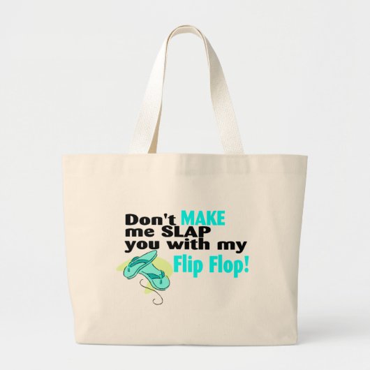 Laat me je niet overlappen met mijn flip 2 grote tote bag (Voorkant)
