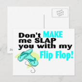 Laat me je niet overlappen met mijn flip. briefkaart (Voorkant / Achterkant)