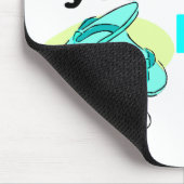 Laat me je niet overlappen met mijn flip. muismat (Hoek)