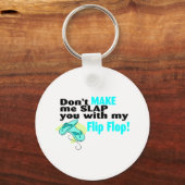 Laat me je niet overlappen met mijn flip. sleutelhanger (Voorkant)