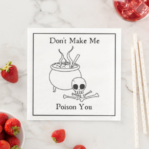 Laat me je niet vergiftigen servet
