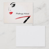 Laat me je opmaken visitekaartje (Voorkant / Achterkant)