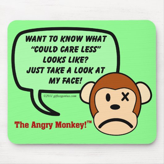 Laat me je shows hoe weinig ik daar om geef muismat (Voorkant)