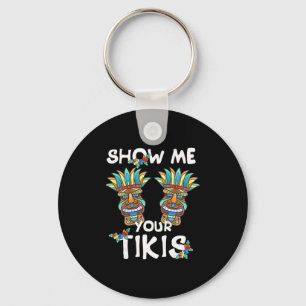Laat Me Je Tikis Borst Grappige Hawaïaanse Aloha H Sleutelhanger