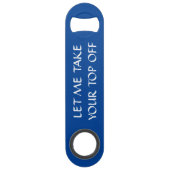 Laat me je top eraf halen speed flessenopener (Achterkant)