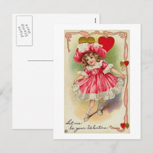 Laat me je Valentijn zijn Feestdagenkaart (Voorkant / Achterkant)