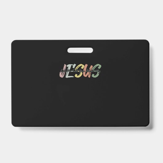 Laat me je vertellen over mijn Jezus Christelijke  Badge (Front)