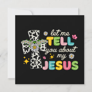 Laat Me Je Vertellen Over Mijn Jezus Groovy Christ Kaart