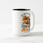 Laat me je vertellen... tweekleurige koffiemok (Voorkant rechts)