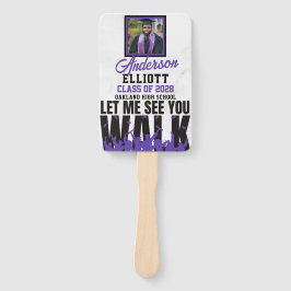 Laat me je zien LOPEN | Paarse Afstuderen 2 foto's Handwaaier